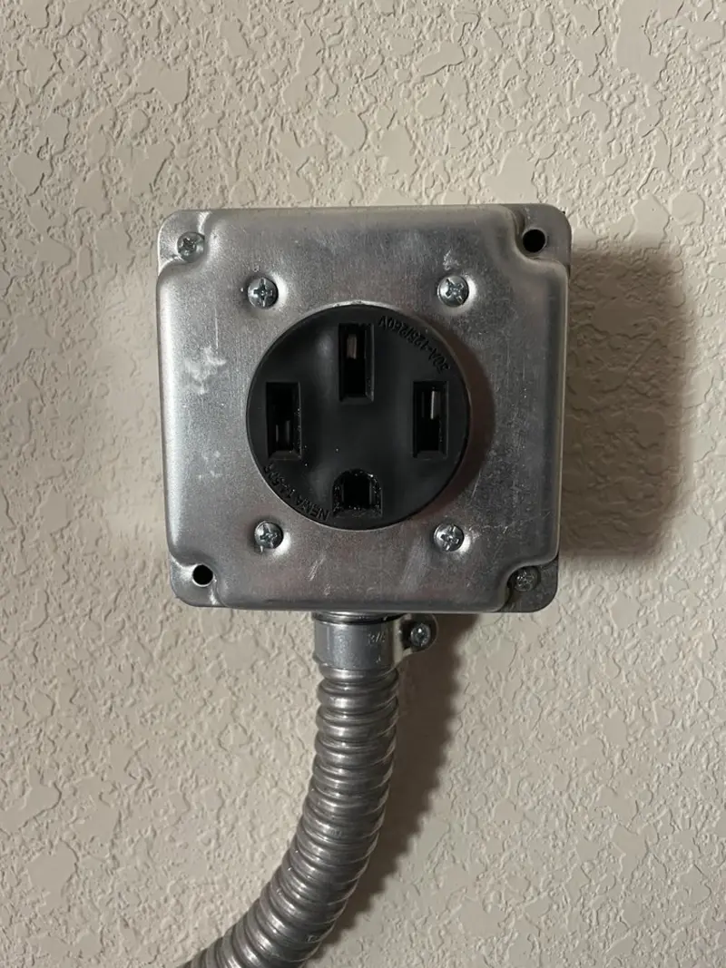 NEMA 14-50 outlet installed for Electrical Panel Upgrade in Port Neches